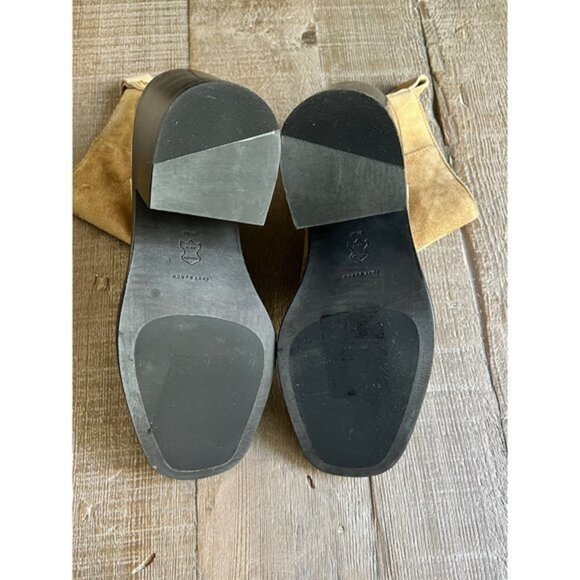 NWOB TORY BURCH Sierra Heeled Ankle Suede Square Toe size 8.5 - Picture 10 of 11